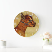Nigerian Dwarf Dairy Goat Kid Große Wanduhr (Zuhause)