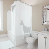 Nigerian Dwarf Dairy Goat Silhouette Shadow Buddie Duschvorhang (Beispiel)