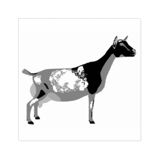 Nigerian Dwarf Daischiff Gummistempel (Prägung)