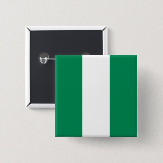 Nigerian Flag Button (Vorne & Hinten)
