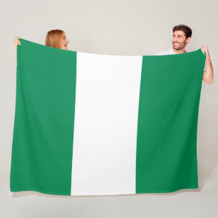 Nigerian Flag Fleecedecke