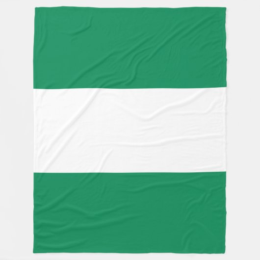 Nigerian Flag Fleecedecke (Vorderseite)