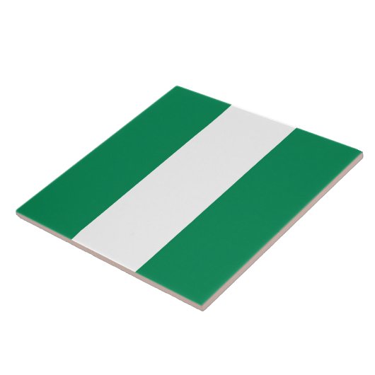Nigerian Flag Fliese (Seite)