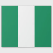 Nigerian Flag Geschenkpapier (Flach)