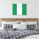 Nigerian Flag Leinwanddruck (Insitu (Schlafzimmer))