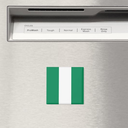 Nigerian Flag Magnet (In Situ (Geschirrspüler))