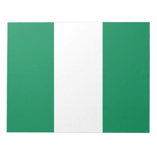 Nigerian Flag Notizblock