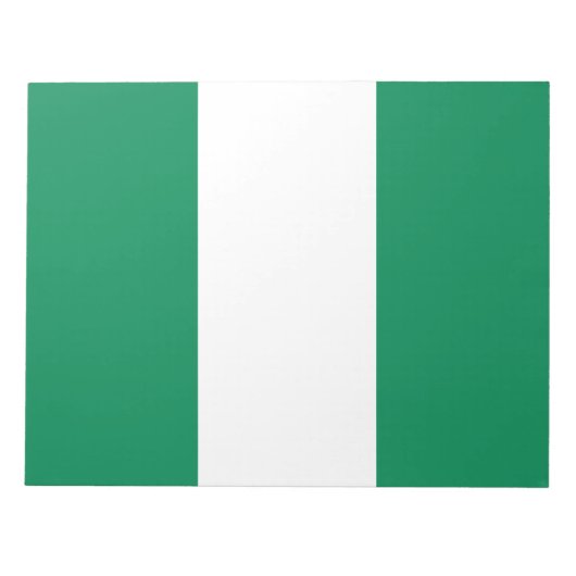 Nigerian Flag Notizblock (Vorderseite)