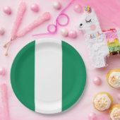 Nigerian Flag Pappteller (Party)