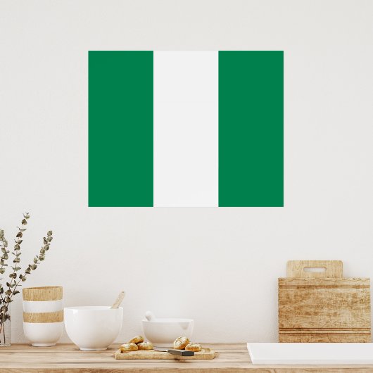 Nigerian Flag Poster (Küche)