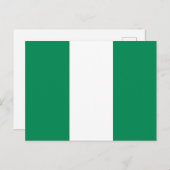 Nigerian Flag Postkarte (Vorne/Hinten)