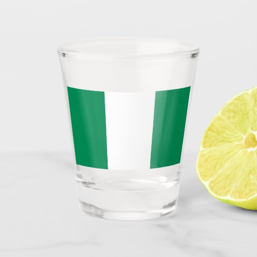 Nigerian Flag Schnapsglas (Vorderseite)