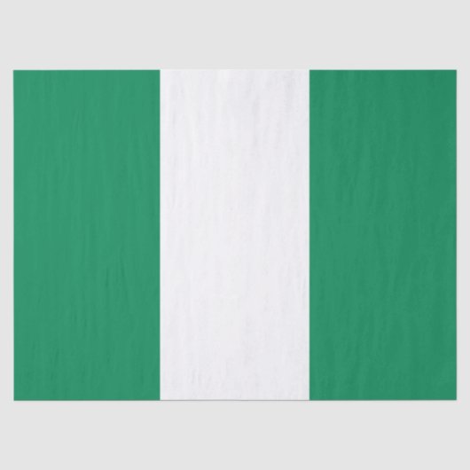 Nigerian Flag Seidenpapier (Vorderseite)