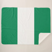 Nigerian Flag Sherpadecke (Vorderseite (Horizontal))