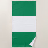 Nigerian Flag Strandtuch (Vorderseite)