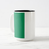 Nigerian Flag Zweifarbige Tasse (Vorderseite Links)