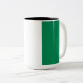 Nigerian Flag Zweifarbige Tasse (VorderseiteRechts)