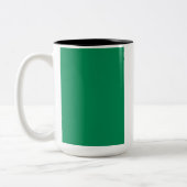 Nigerian Flag Zweifarbige Tasse (Links)