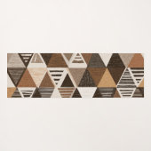 Nigerian patterns on a triangles background yogamatte (Rückseite (Horizontal))