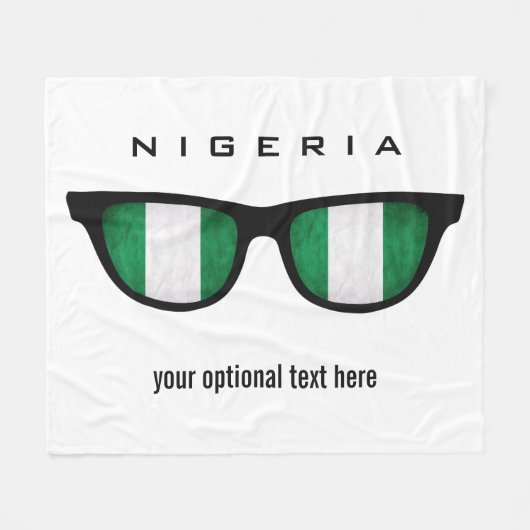 Nigerian Shades Zolltuch Fleecedecke (Vorderseite (Horizontal))