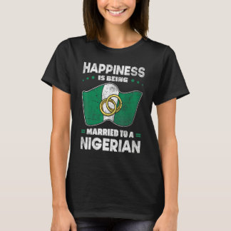 Nigerian Wedding Nigeria Marriage Flag Married T-Shirt