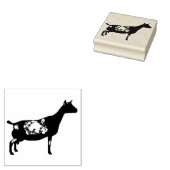 Nigerian Zwarf Dairy Goat Doe Gummistempel (Stempel)