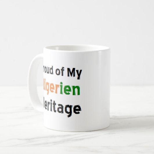 Nigerianerbe Kaffee-Tasse Kaffeetasse (Vorderseite Links)