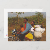 nigerianische Familie Postkarte (Vorne/Hinten)