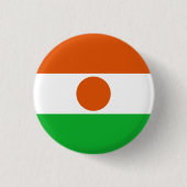 Nigerianische Flagge, Flagge Niger Button (Vorderseite)