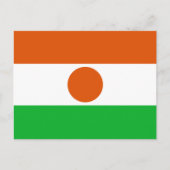 Nigerianische Flagge, Flagge Niger Postkarte (Vorderseite)
