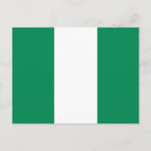 Nigerianische Flagge, Flagge Nigerias Postkarte (Vorderseite)