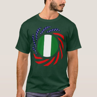 Nigerianische Flagge für multinationale Patrioten T-Shirt