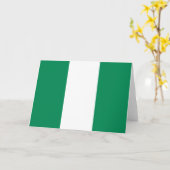 nigerianische Flagge Karte (Gelbe Blume)