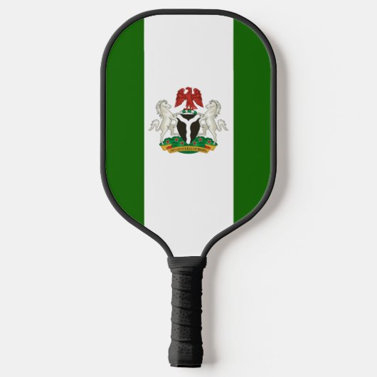 nigerianische Flagge Pickleball Schläger (Rückseite)