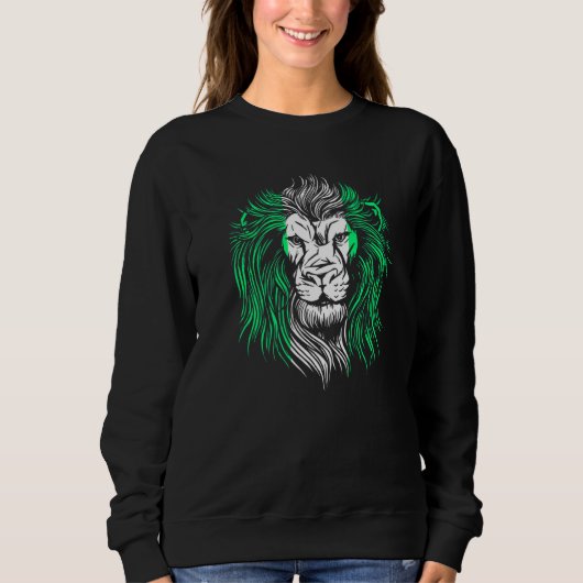 Nigerianische Flagge Sweatshirt (Vorderseite)