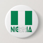 nigerianische Flagge und Nigeria Button (Vorderseite)