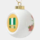 nigerianische Flagge und Nigeria Keramik Kugel-Ornament (Rechts)