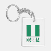 nigerianische Flagge und Nigeria Schlüsselanhänger (Vorderseite links)