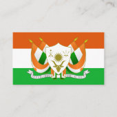Nigerianische Flagge und Wappen, Flagge Nigers Visitenkarte (Vorderseite)