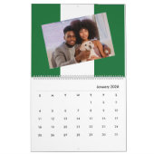 Nigerianische Flaggen-Foto 2026 Nigerianische Fami Kalender (Jan 2026)
