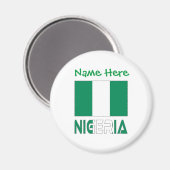 Nigerianische Flaggen-Grüne Personalisierung Magnet (Vorderseite/Rückseite)