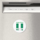 Nigerianische Flaggen-Grüne Personalisierung Magnet (In Situ (Geschirrspüler))