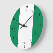 Nigerianische Flaggenuhren Große Wanduhr (Winkel)