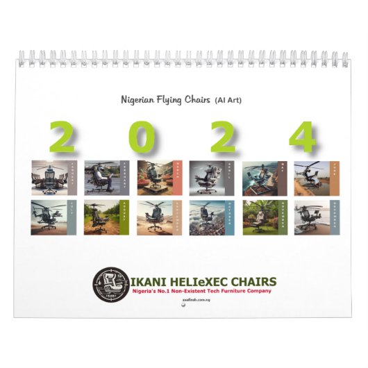 nigerianische Flugstühle (AI Art. Kalender (Titelbild)