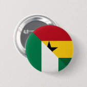 nigerianische ghanaische Flagge Nigeria Ghana Naij Button (Vorne & Hinten)