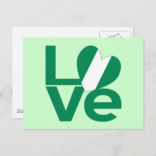 nigerianische Liebe Postkarte (Vorne/Hinten)