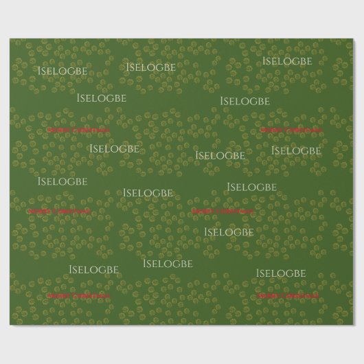 nigerianische Printmedien Geschenkpapier (Flach)