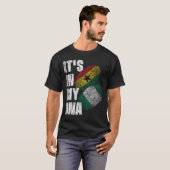 Nigerianische und ghanaische DNA-Fahne T-Shirt (Vorne ganz)