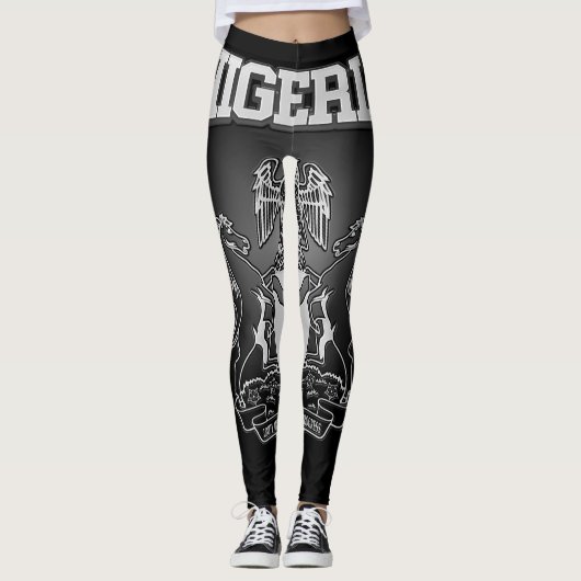 Nigerianische Wappen Leggings (Vorderseite)