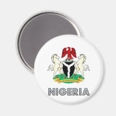 Nigerianische Wappen Magnet (Vorderseite/Rückseite)